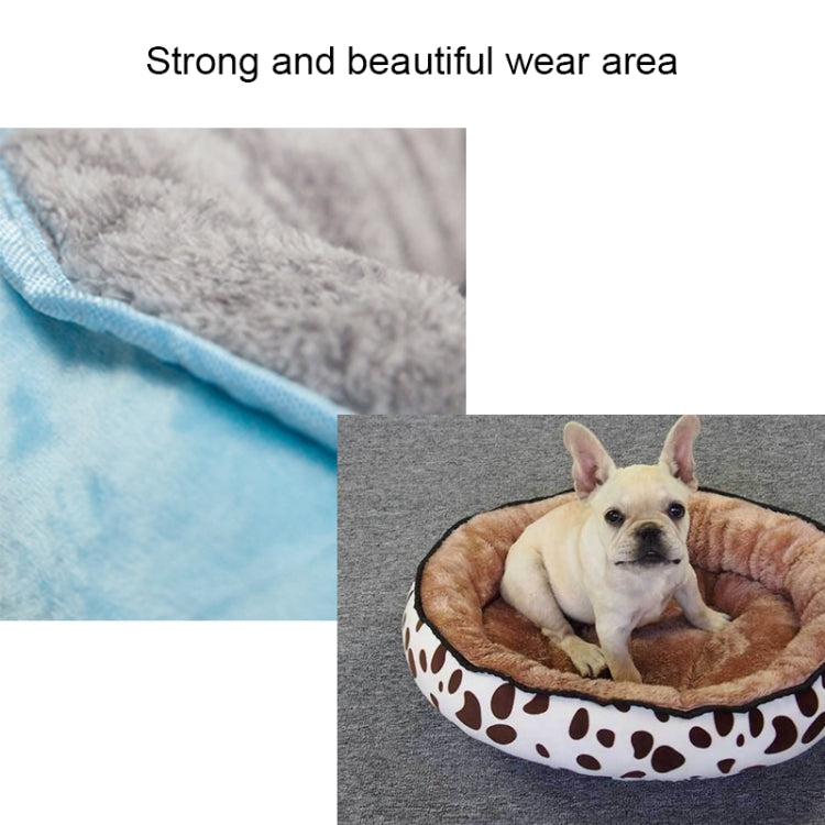 Cama gruesa para perros y gatos, ovalada, universal, cálida, para otoño e invierno, M