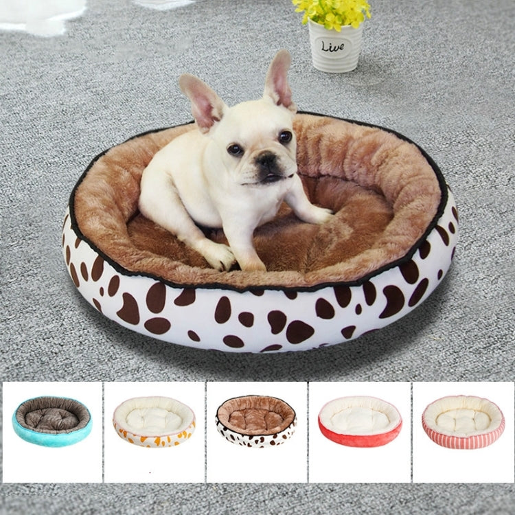 Cama gruesa para perros y gatos, ovalada, universal, cálida, para otoño e invierno, M