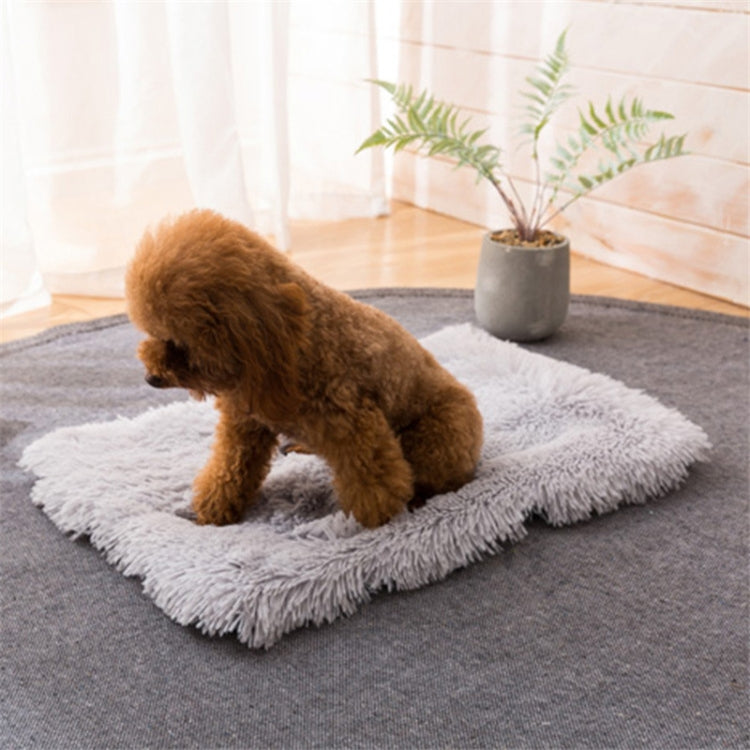 Almohadilla de felpa para perros y gatos, cuadrada, Universal, cálida, para otoño e invierno, S, XL, L