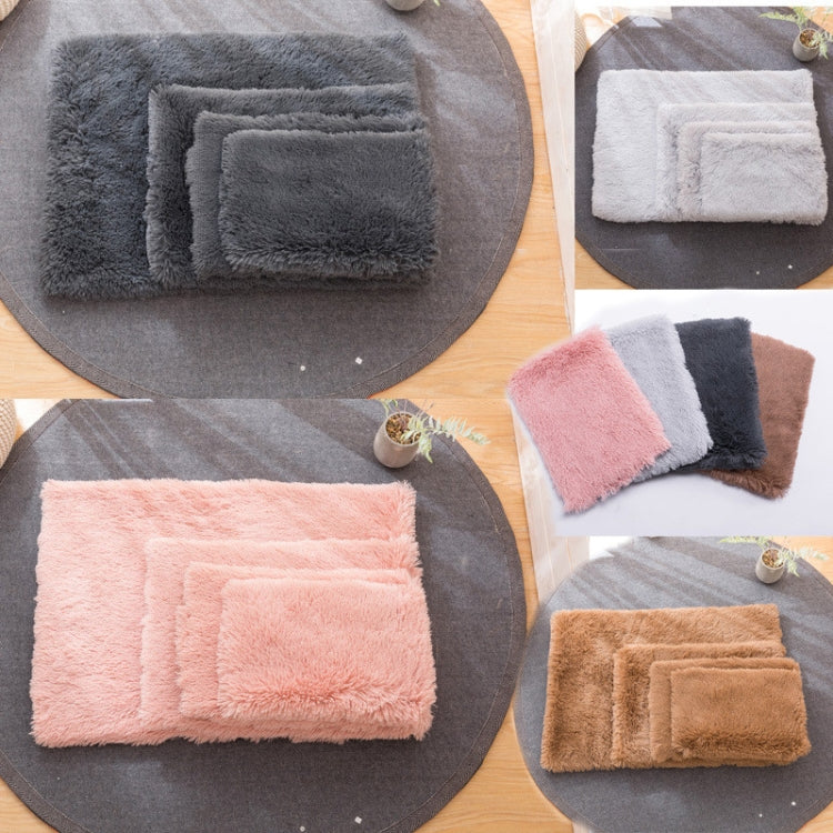 Almohadilla de felpa para perros y gatos, cuadrada, Universal, cálida, para otoño e invierno, S, XL, L