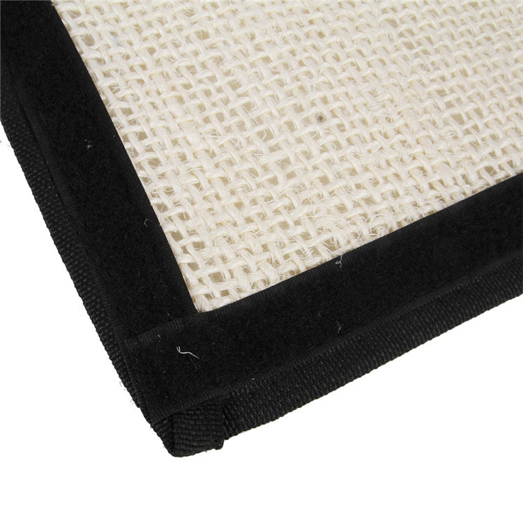 Protector natural del sofá del cojín del rasguño del gato del tablero del rasguño del gato del sisal, Beige Handrail Pad, Beige With Nails, Beige Ordinary Sty