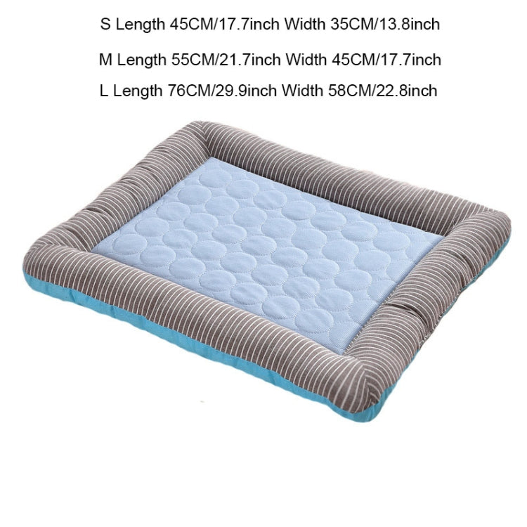 Almohadillas de nido de seda de hielo de verano, almohadilla fresca multifuncional para perros y gatos de tamaño pequeño y mediano, S, M, L