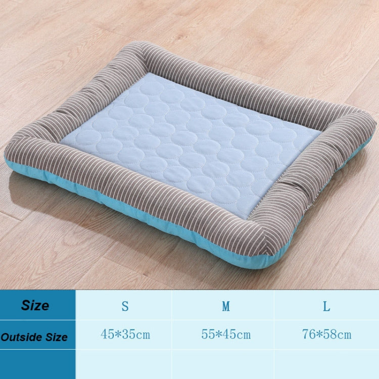 Almohadillas de nido de seda de hielo de verano, almohadilla fresca multifuncional para perros y gatos de tamaño pequeño y mediano, S, M, L