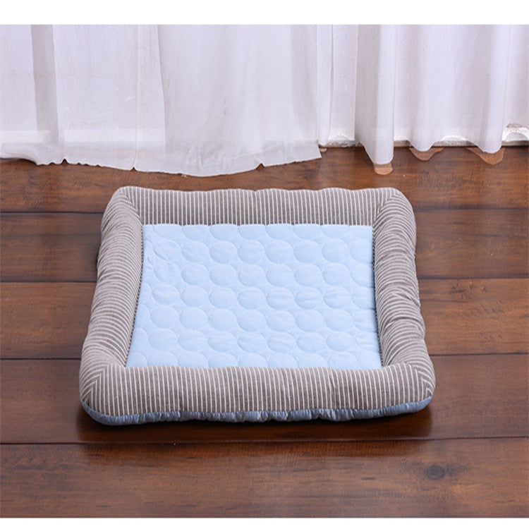 Almohadillas de nido de seda de hielo de verano, almohadilla fresca multifuncional para perros y gatos de tamaño pequeño y mediano, S, M, L