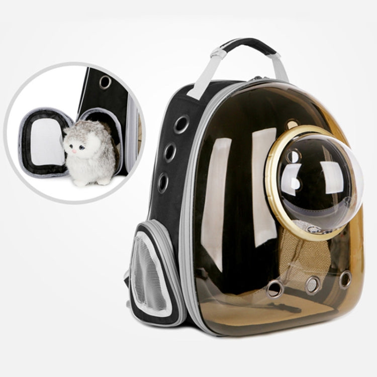 Bolsa para mascotas con cápsula espacial, mochila transparente panorámica para salir, portátil y transpirable, with Cover