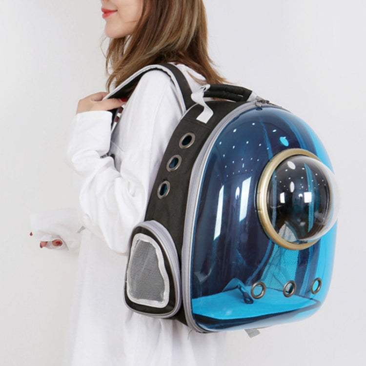 Bolsa para mascotas con cápsula espacial, mochila transparente panorámica para salir, portátil y transpirable, with Cover