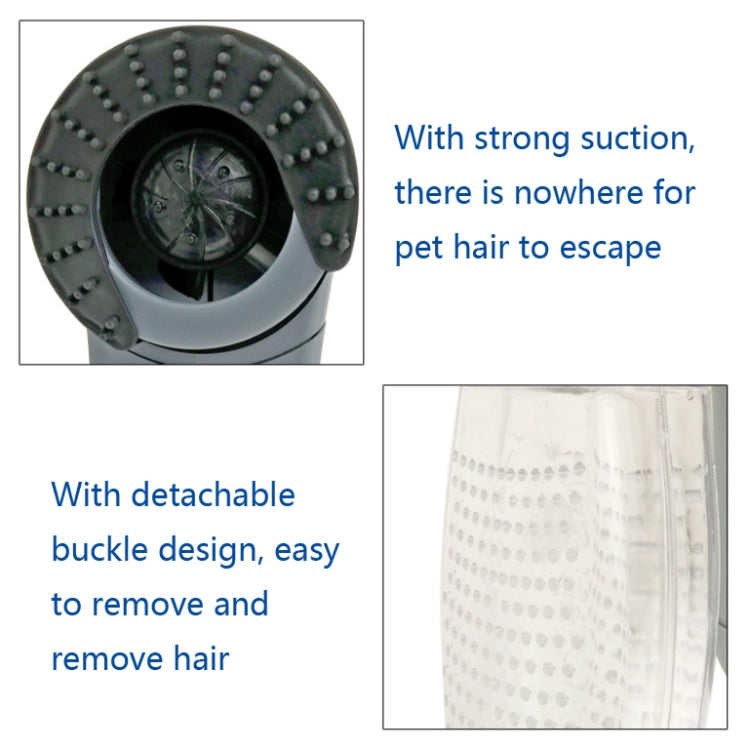 Dispositivo de succión de pelo para mascotas, masaje eléctrico, limpieza, aspiradora, dispositivo para pegar pelo de mascotas, Massage Cleaning Vacuum Cleaner