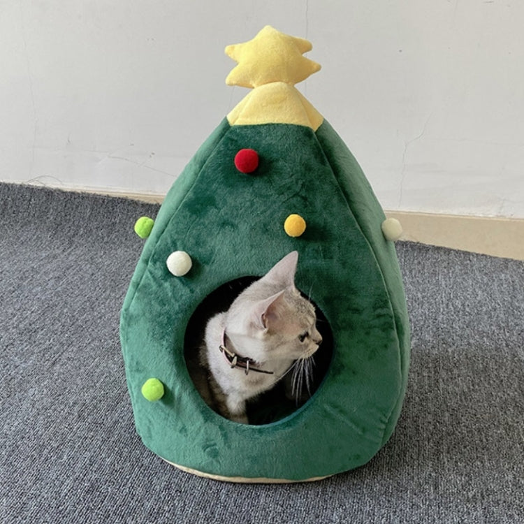 Árbol de Navidad Casa para mascotas Suministros cálidos para mascotas de invierno, S, M, L