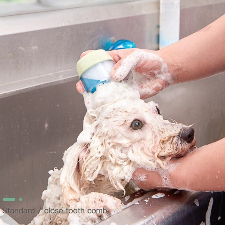 Cepillo de baño para mascotas, masaje multifuncional de silicona, suministros para mascotas