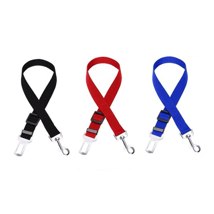 2 uds arnés de nailon correa Clip mascota perro cinturón de seguridad para coche cinturón de seguridad, Black, Blue, Red