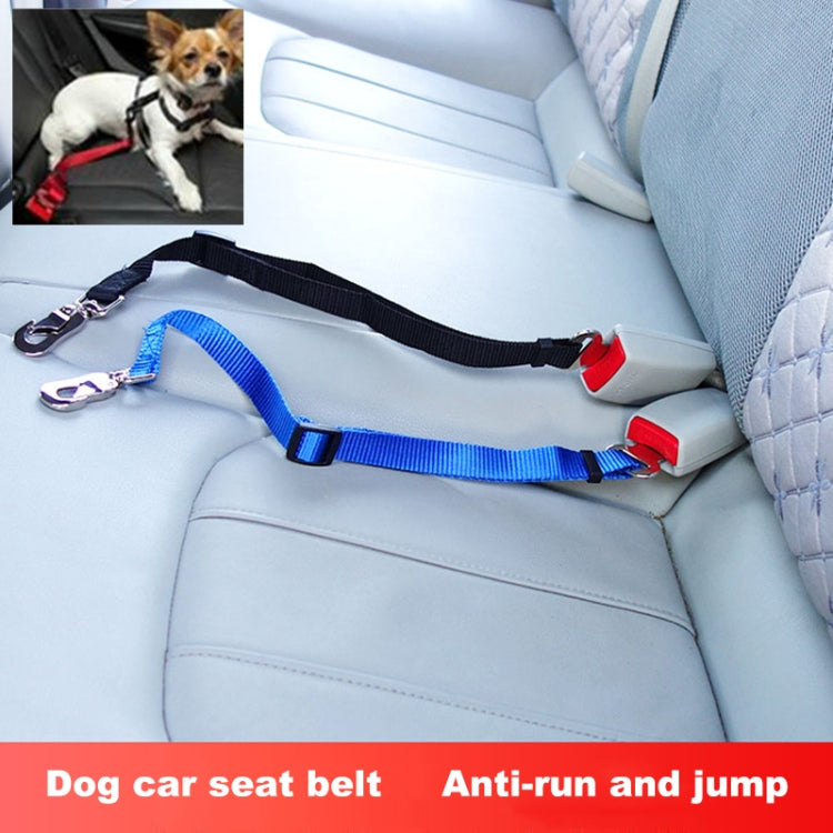 2 uds arnés de nailon correa Clip mascota perro cinturón de seguridad para coche cinturón de seguridad, Black, Blue, Red
