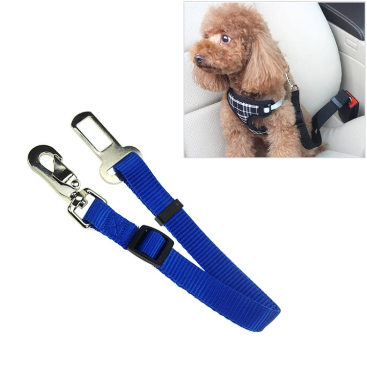 2 uds arnés de nailon correa Clip mascota perro cinturón de seguridad para coche cinturón de seguridad, Black, Blue, Red