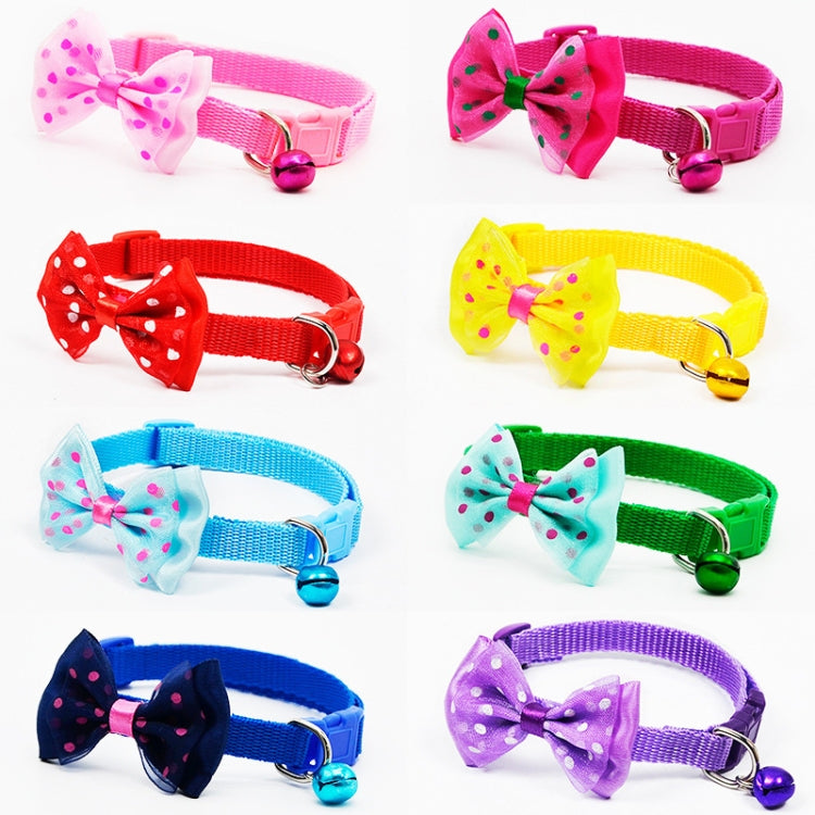 Collar de campana con nudo de lazo ajustable, collares para perros y gatos, suministros para mascotas