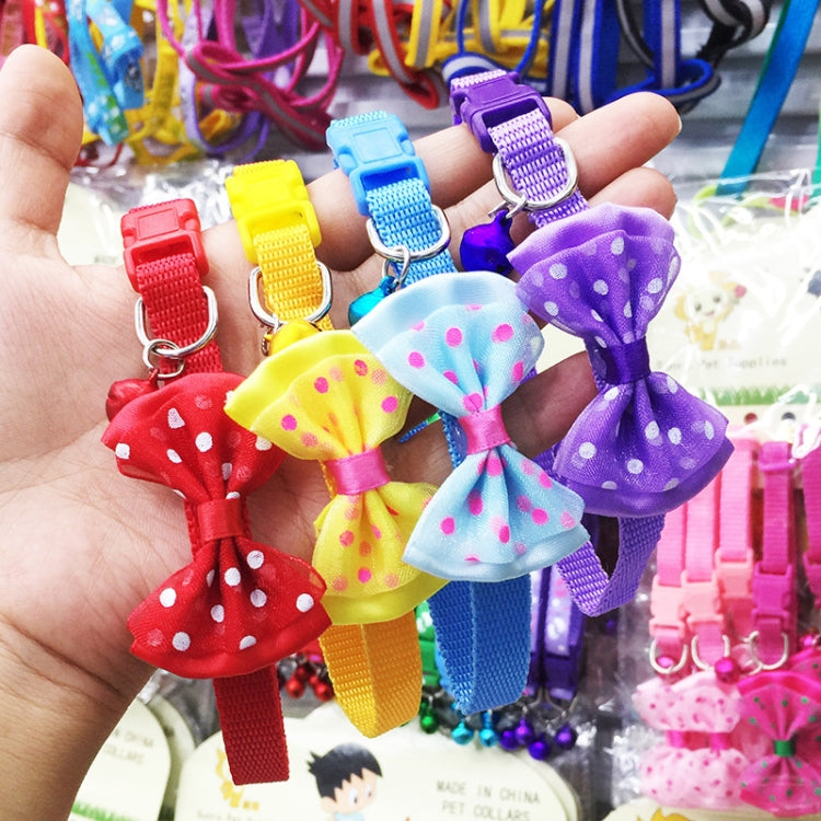 Collar de campana con nudo de lazo ajustable, collares para perros y gatos, suministros para mascotas