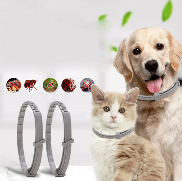 Anillo repelente de insectos in vitro para mascotas con collar antipulgas y piojos para mascotas de 5 piezas, Small Dog/38cm, Large Dog/70cm