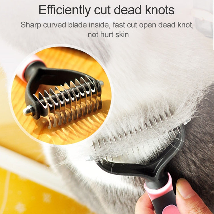 Cepillo de herramientas para desprender el cabello para el cuidado del cabello de piel para perros y gatos