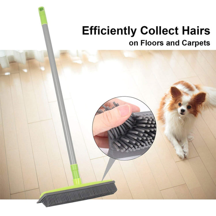 2 uds., escoba para quitar el pelo de alfombras para mascotas, raspado, fregona para lavar a mano sin polvo, cepillo de suelo de goma, Blue, Green, Red, Yellow, Grass Green
