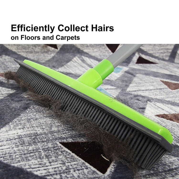 2 uds., escoba para quitar el pelo de alfombras para mascotas, raspado, fregona para lavar a mano sin polvo, cepillo de suelo de goma, Blue, Green, Red, Yellow, Grass Green