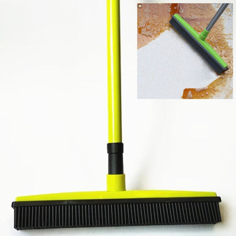 2 uds., escoba para quitar el pelo de alfombras para mascotas, raspado, fregona para lavar a mano sin polvo, cepillo de suelo de goma, Blue, Green, Red, Yellow, Grass Green