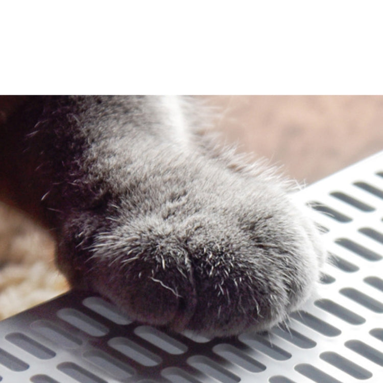 Caja de arena para gatos, lavabo cuadrado semicerrado para heces, inodoro para mascotas, Small, Large, Large Pink, Large Gray