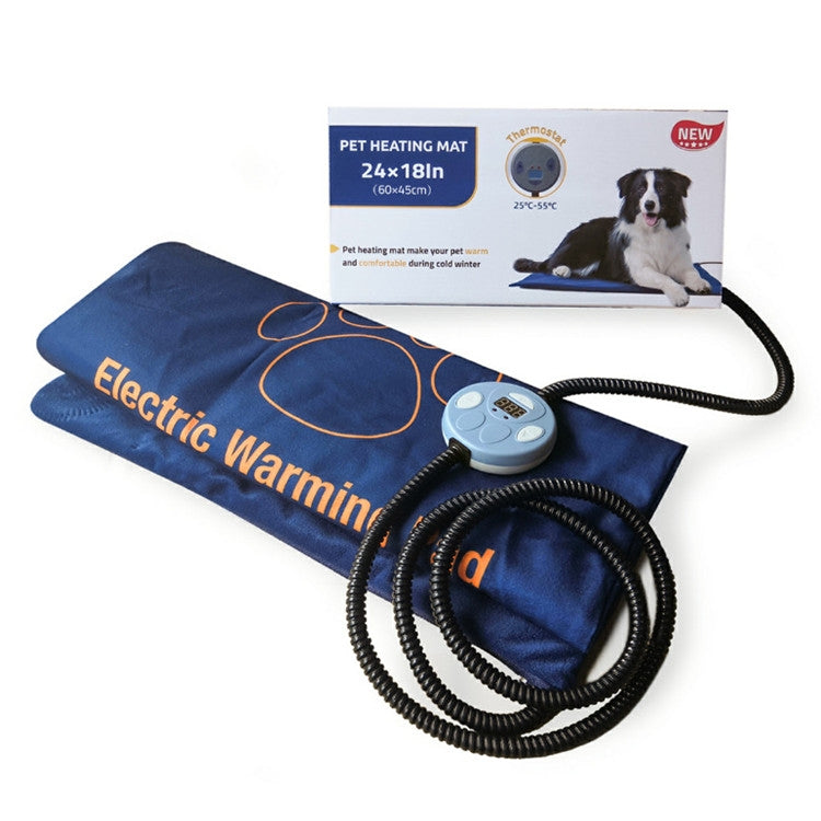 Almohadilla térmica para mascotas Manta eléctrica impermeable y antirrayas, tamaño: 60x45 cm