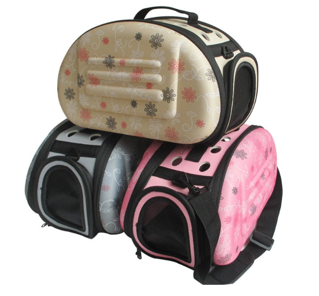 Bolso portátil para gatos, bolsa de viaje plegable, bolsa de transporte para cachorros, bolsas de hombro de malla para mascotas, 36x22x20cm