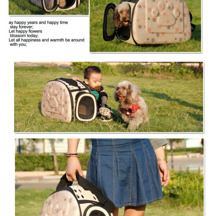 Bolso portátil para gatos, bolsa de viaje plegable, bolsa de transporte para cachorros, bolsas de hombro de malla para mascotas, 36x22x20cm