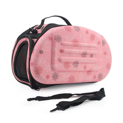 Bolso portátil para gatos, bolsa de viaje plegable, bolsa de transporte para cachorros, bolsas de hombro de malla para mascotas, 36x22x20cm