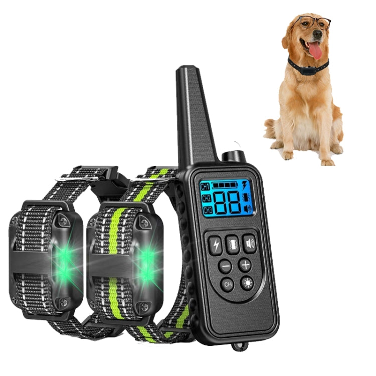 Tapón de corteza, suministros para mascotas, Collar, Collar de Control remoto, dispositivo de entrenamiento para perros, 880-1 Black, 880-1 Green, 880-2, 880-3