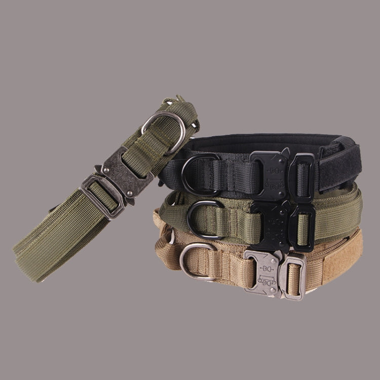 Collar para mascotas con cuello de tracción para perros grandes y medianos engrosados de nailon