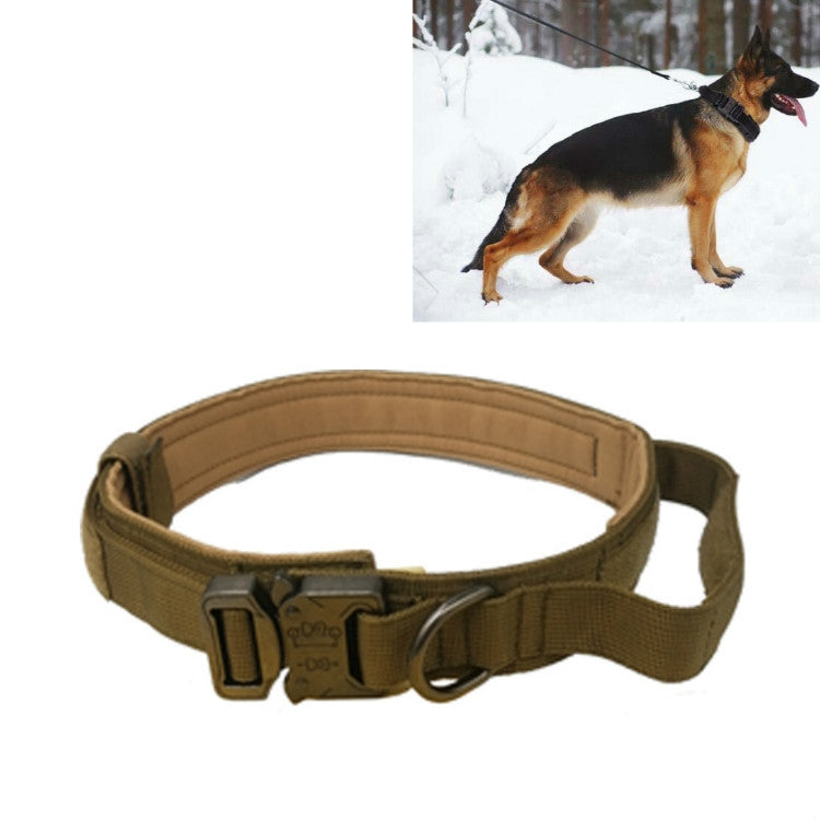 Collar para mascotas con cuello de tracción para perros grandes y medianos engrosados de nailon