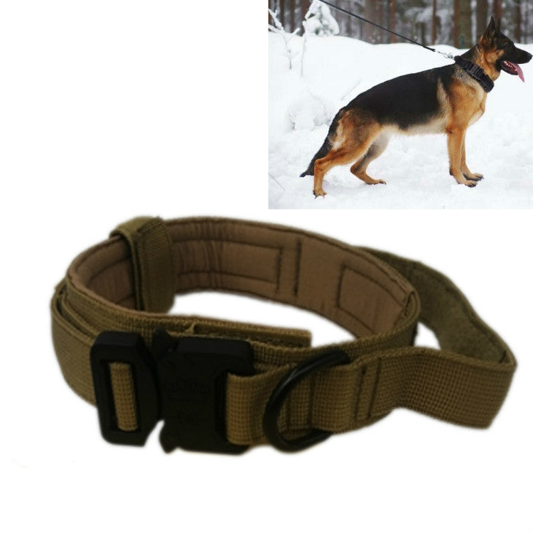 Collar para mascotas con cuello de tracción para perros grandes y medianos engrosados de nailon