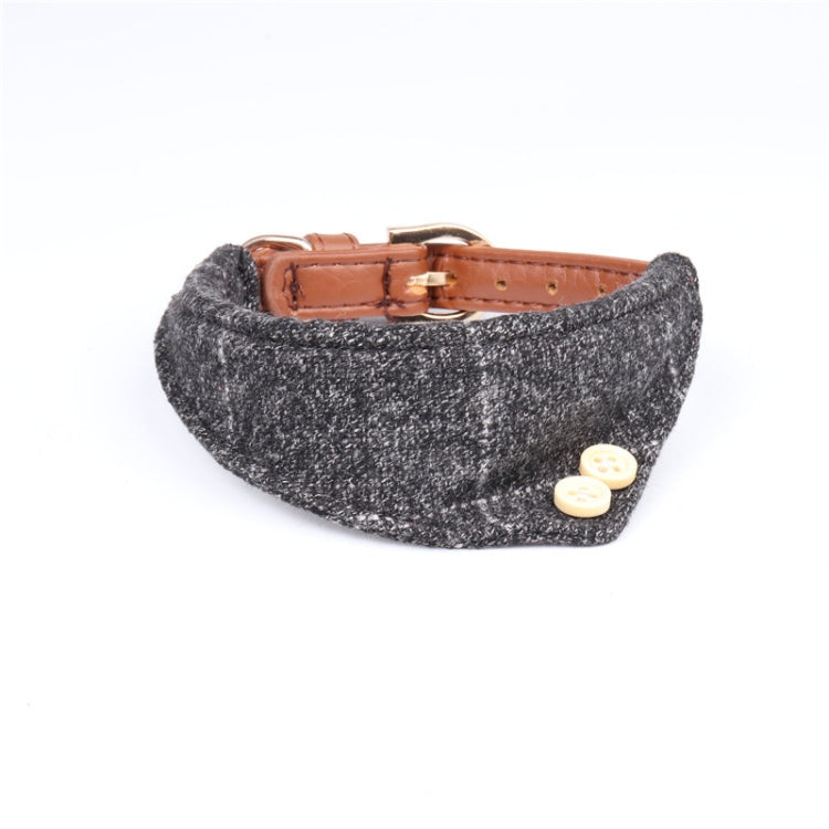 2 collares para perros, collares triangulares de PU para mascotas, 1.3x34cm, 1.3x42cm, 1.5x47cm