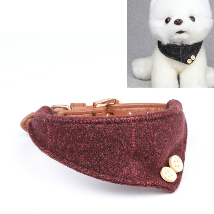 2 collares para perros, collares triangulares de PU para mascotas, 1.3x34cm, 1.3x42cm, 1.5x47cm
