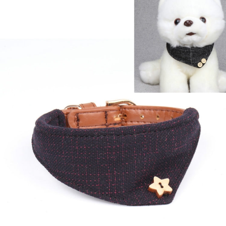 2 collares para perros, collares triangulares de PU para mascotas, 1.3x34cm, 1.3x42cm, 1.5x47cm