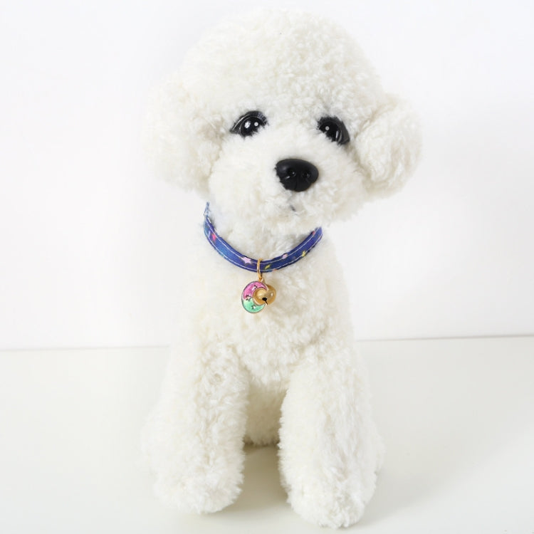 4 Uds ajustable gato perro conejo hebilla de seguridad Collar accesorios para mascotas, S 17-32cm Moon, S 17-32cm Star