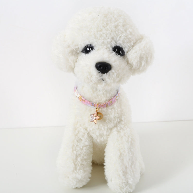 4 Uds ajustable gato perro conejo hebilla de seguridad Collar accesorios para mascotas, S 17-32cm Moon, S 17-32cm Star