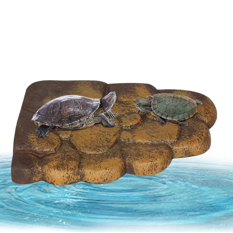 Plataforma para tomar el sol con isla flotante magnética para tortugas pequeñas, Small
