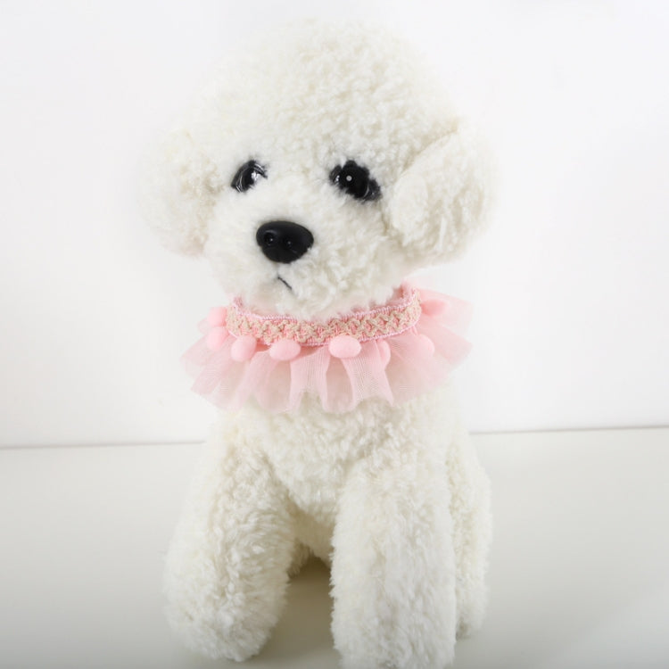 6 piezas de encaje para mascotas, collar ajustable, accesorios para fotos de perros y gatos, S 20-25cm, M 25-30cm