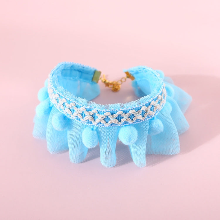 6 piezas de encaje para mascotas, collar ajustable, accesorios para fotos de perros y gatos, S 20-25cm, M 25-30cm