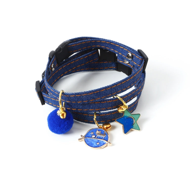 Collar para perro, gato, vaquero, mascota, 6 uds., con campana, accesorios para mascotas, S 16-32cm Small Ball, S 16-32cm Five-pointed Star, S 16-32cm Cat