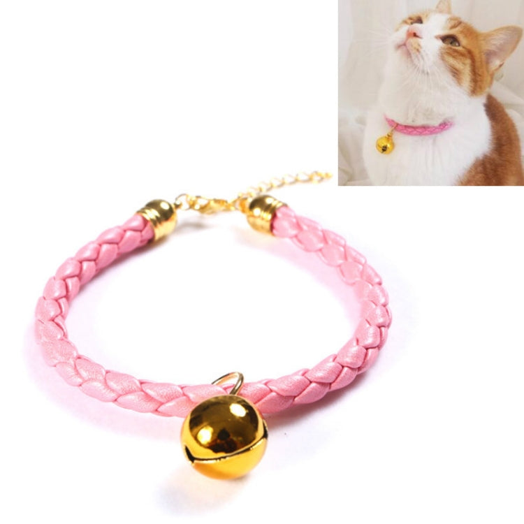 4 Uds. Collar de campana ajustable de cuero PU preparado para mascotas, gato, perro, conejo, Collar Simple, S 20-25cm