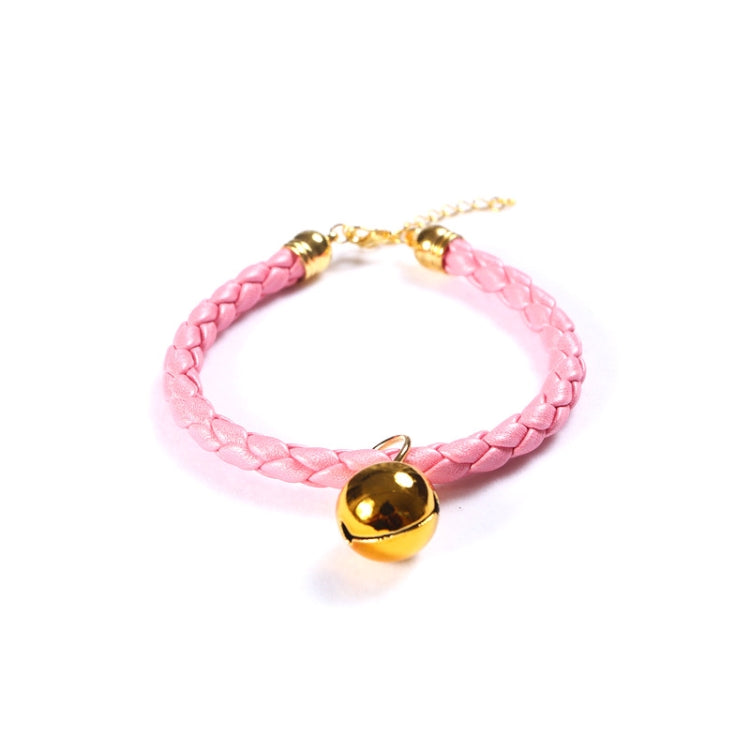 4 Uds. Collar de campana ajustable de cuero PU preparado para mascotas, gato, perro, conejo, Collar Simple, S 20-25cm