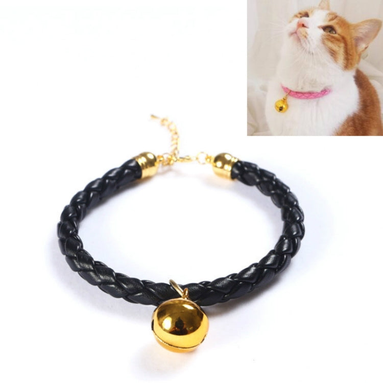 4 Uds. Collar de campana ajustable de cuero PU preparado para mascotas, gato, perro, conejo, Collar Simple, S 20-25cm