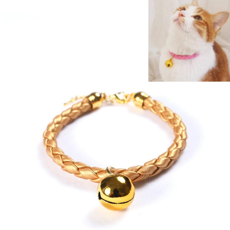 4 Uds. Collar de campana ajustable de cuero PU preparado para mascotas, gato, perro, conejo, Collar Simple, S 20-25cm