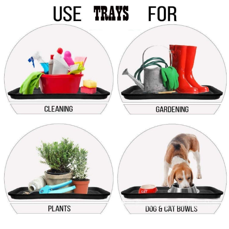 Bandeja multifunción de plástico de 3 piezas Bandeja para zapatos Bandeja de alimentación para mascotas, Pet Feeding Tray