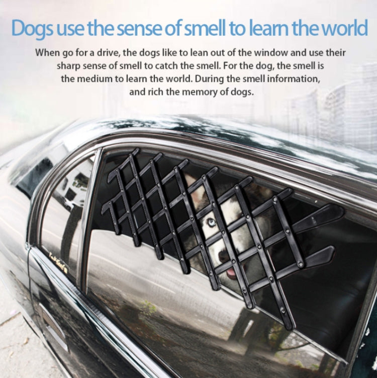 Valla protectora para ventana de coche para mascotas, valla protectora retráctil para coche, 24x11.8x1.2cm, 24x17.7x1.2cm