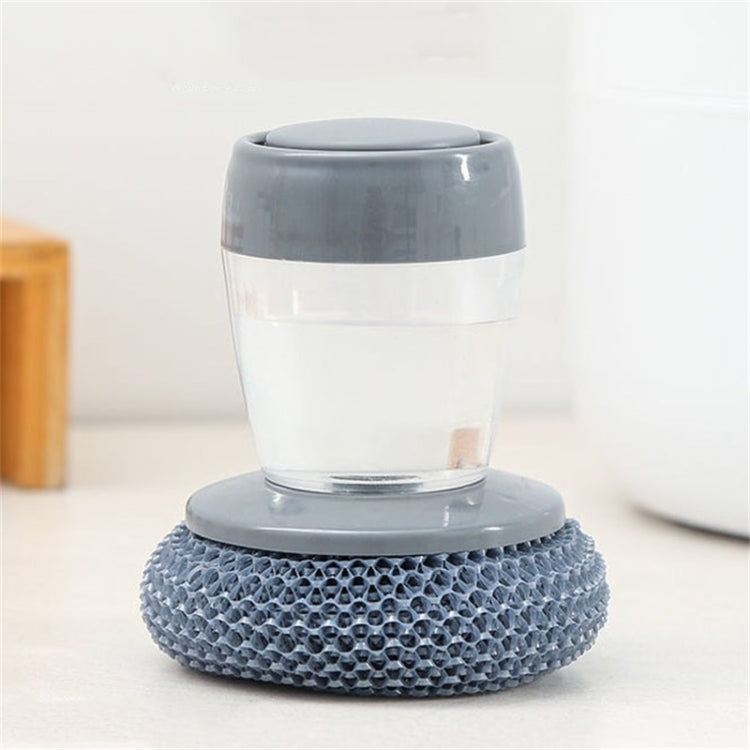 Cepillo de limpieza multifuncional tipo empuje, detergente de cocina, cepillo automático para lavavajillas, adición de líquido, 3 uds., Steel Ball Pot Brush, PET Pot Brush