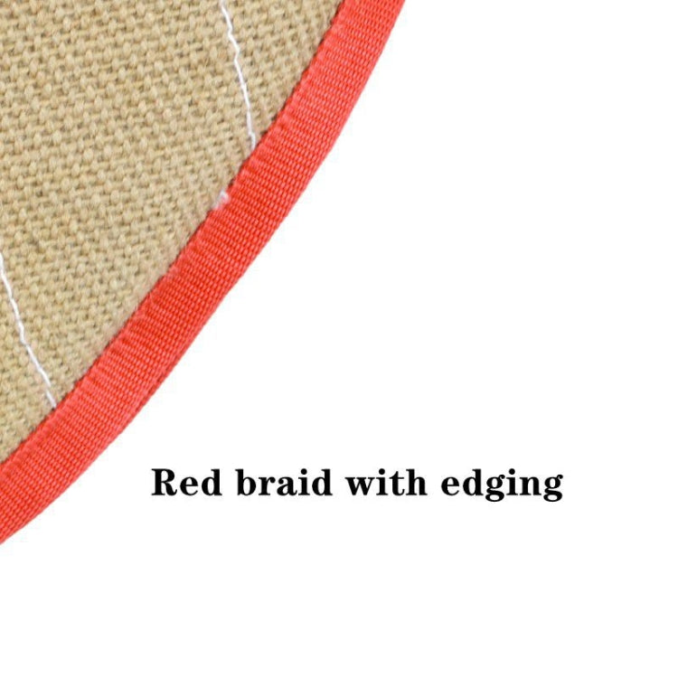 Protector de manga abierta para mordedura de perro de entrenamiento de yute de sarga roja Productos para mascotas, Red Twill Jute