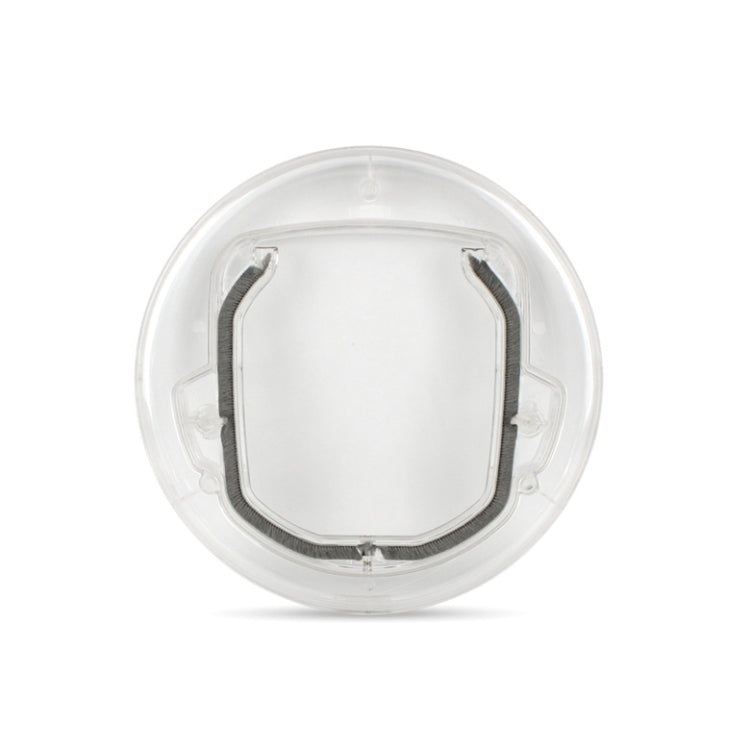 Suministros para mascotas, Material de PC, puerta de vidrio redonda, agujero para puerta de cachorro y gato, Transparent